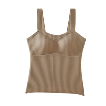 Hengyuanxiang thermal vest womens bra with padded underwear without wearing bra all-in-one bottoming shirt autumn clothes winter