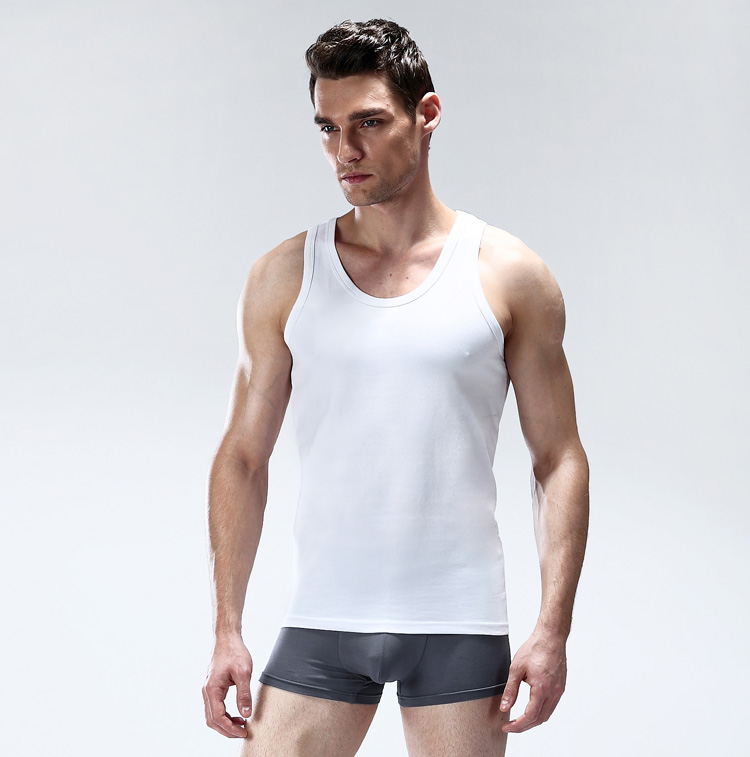 Áo vest nam Hengyuanxiang mùa hè thể thao tự trồng thanh niên nam tập thể dục chạm đáy áo vest nam bó sát áo ba lỗ nam phom rộng