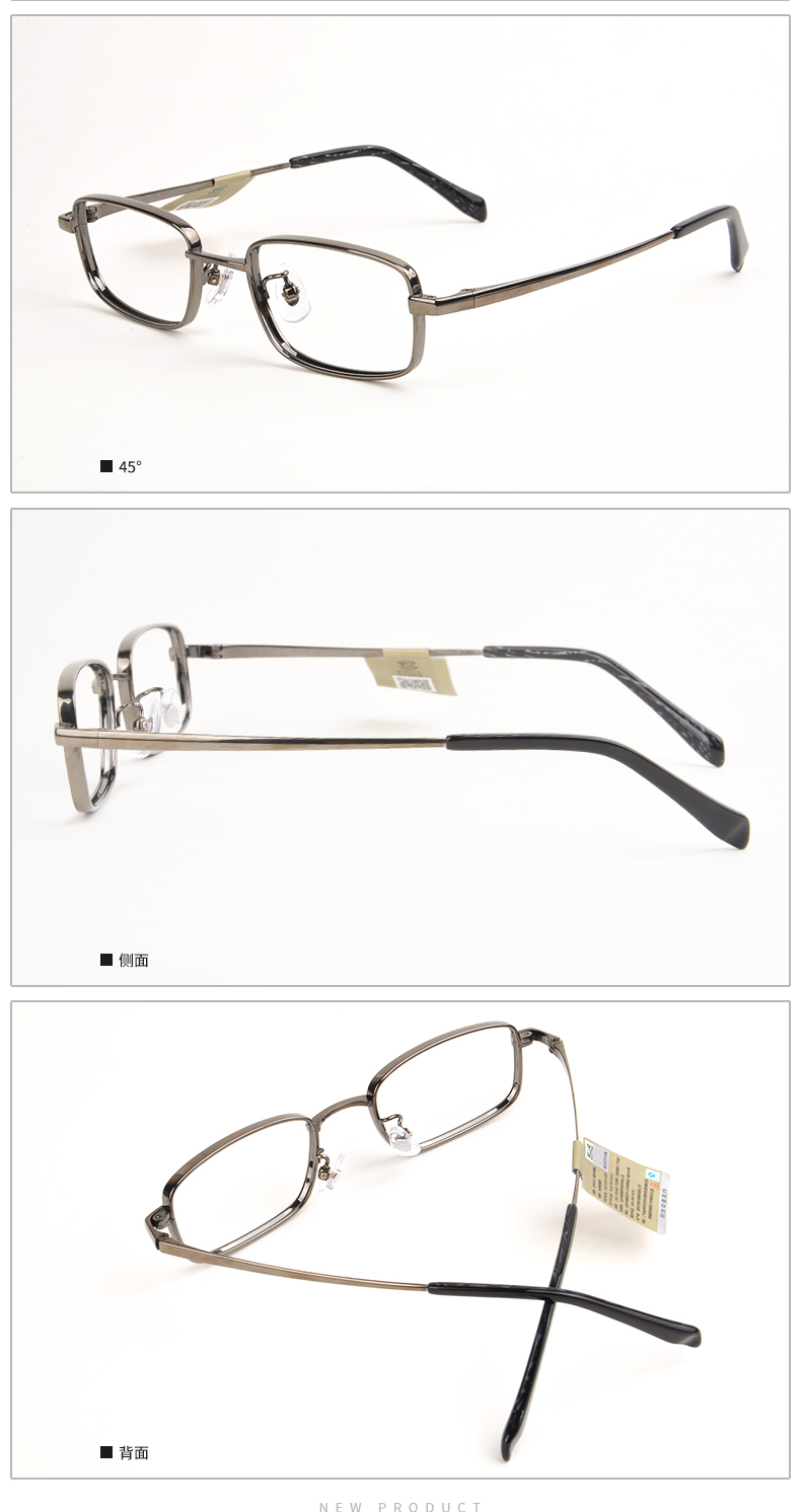 Tinh khiết titan chiều cao cận thị vuông khung nhỏ khung kính Ultralight kính mỏng khung cho nam và nữ 1.74 siêu mỏng - Kính khung gọng kính tròn