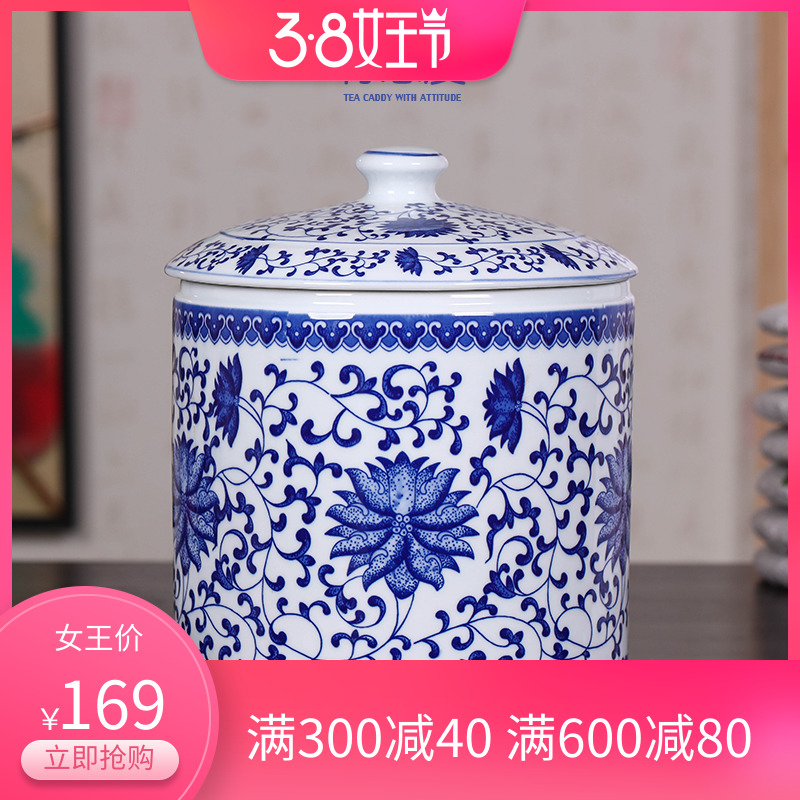 Restoring ancient ways of jingdezhen ceramic tea pot pot of green tea tea sealed as cans deposit receives large POTS