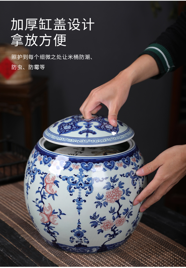 Jingdezhen porcelain youligong archaize ceramic tea pot large with cover pu - erh tea store receives household receives