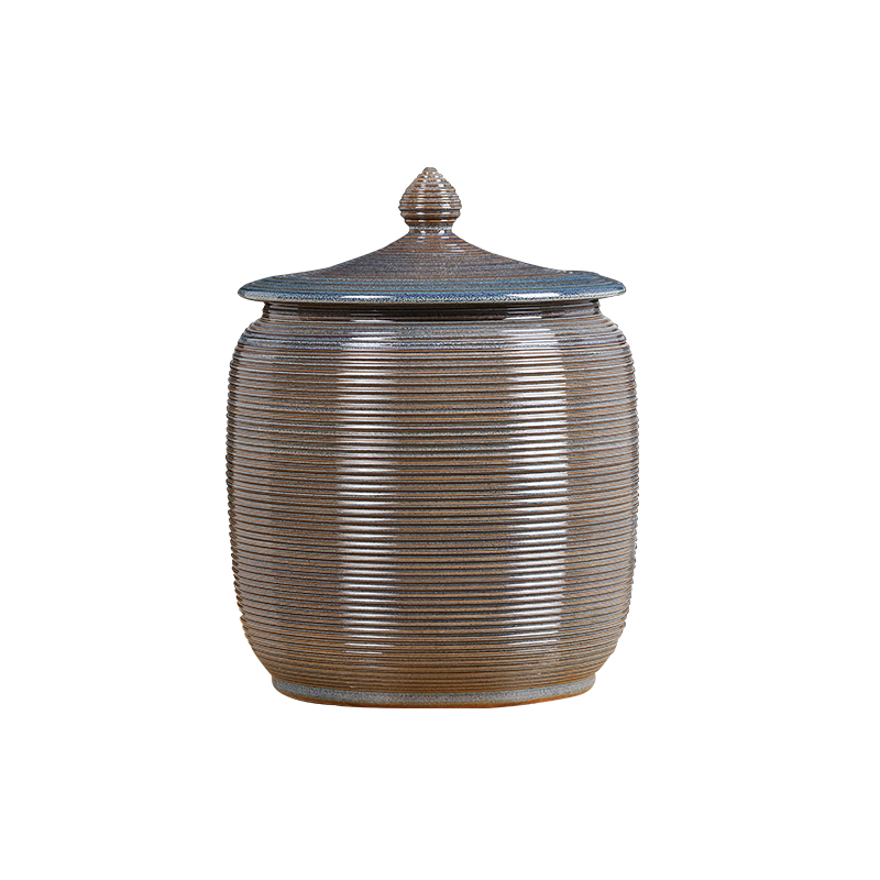 Large caddy fixings ceramic deposit ceramic pot seal storage canned tea tea tea urn storage tanks of the container