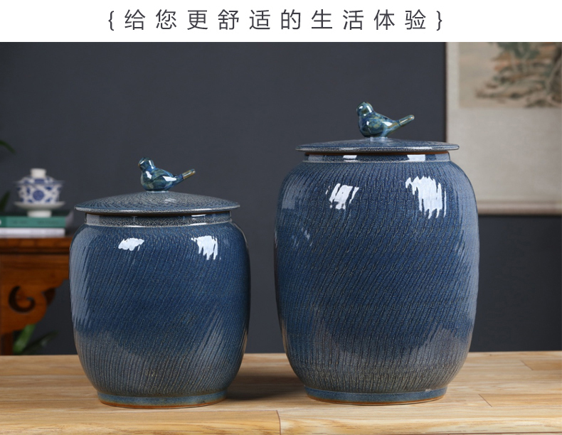 Ceramic tea pot storage loose tea POTS sealed storage tank storage jar tea warehouse size tea boxes