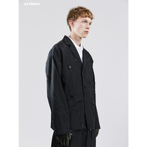 ATTEMPT SS21 STOMACHION dot line surface Wool Wool blend suit