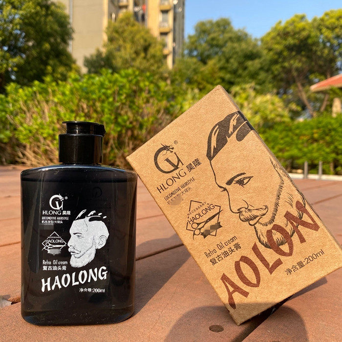 HAOLONG KING Gel Styling Hlong GEL Gel Hair Cream HAIR GEL Hair Cream Locomotive Hairstyle Big Back