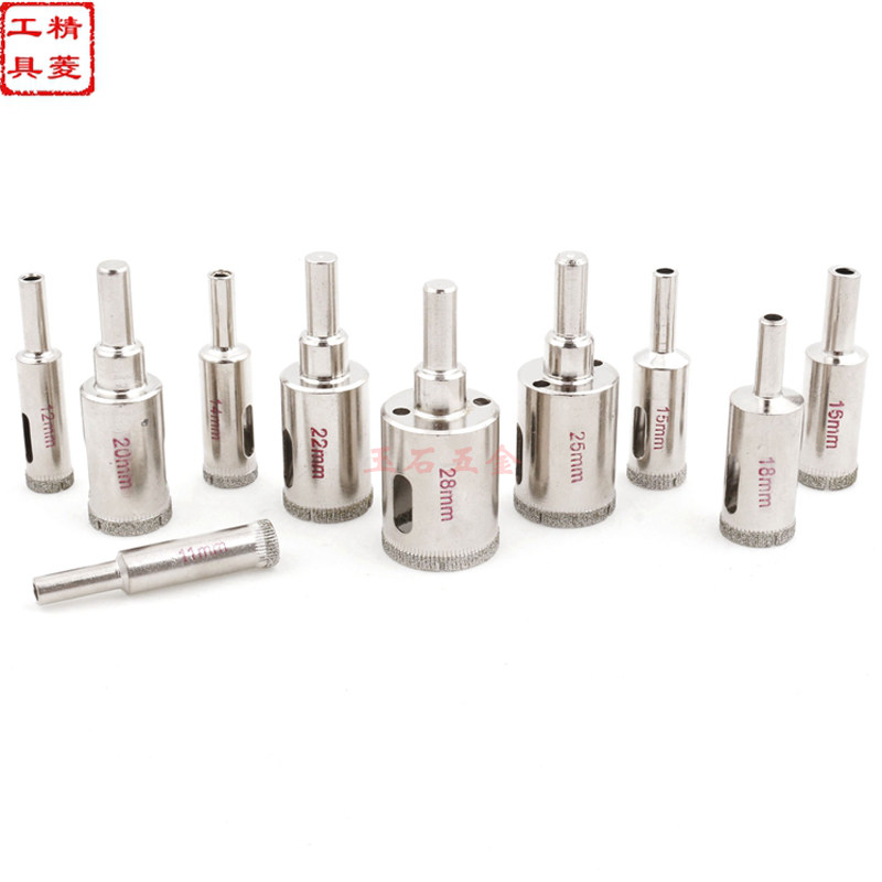 Tile Driller Glass Drill drilling machine marble drill floor tile vitrified brick chambering drill bit 6-35mm