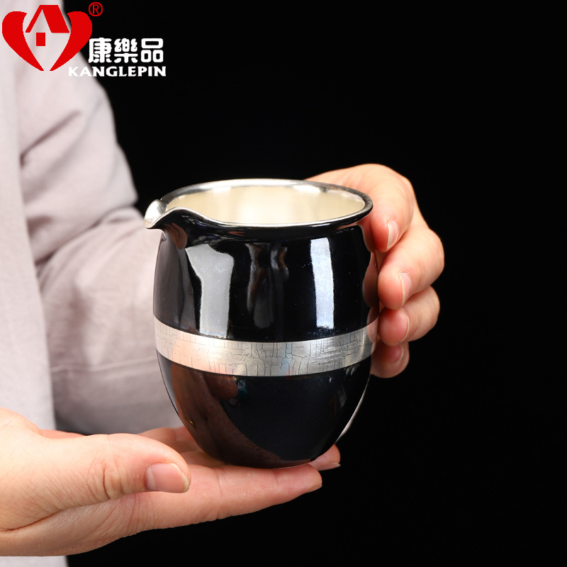 Recreational product tank 999 sterling silver, silver glaze fair keller chick ceramic tea set silver points insulation kunfu tea tea set
