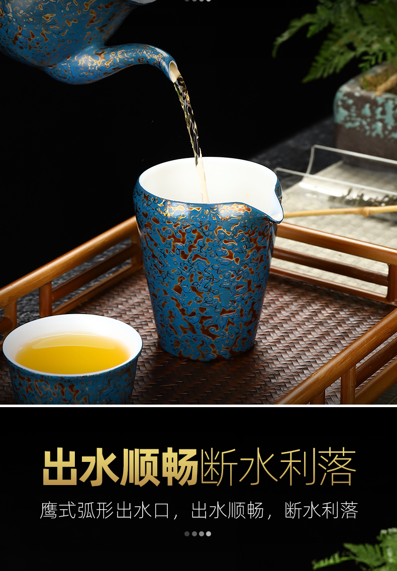 Recreational product lacquer white porcelain tea set of the big new barrels of justice cup capacity of 200 ml of pure manual points of tea
