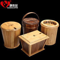 Kangle tea set accessories tea bucket bamboo belt inner tank tea bucket kung fu tea set kung fu tea waste bucket drainage bucket tea residue