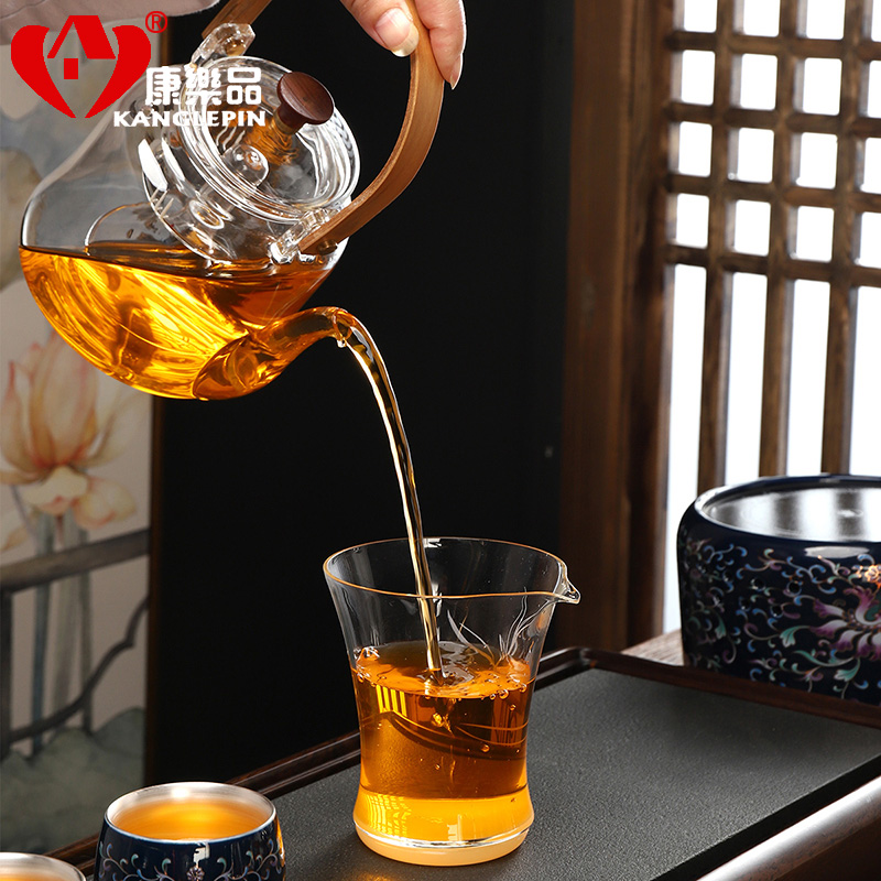Recreational taste cooking pot set coppering. As silver steam boiling tea cups porcelain enamel see colour black tea TaoLu small electric electricity
