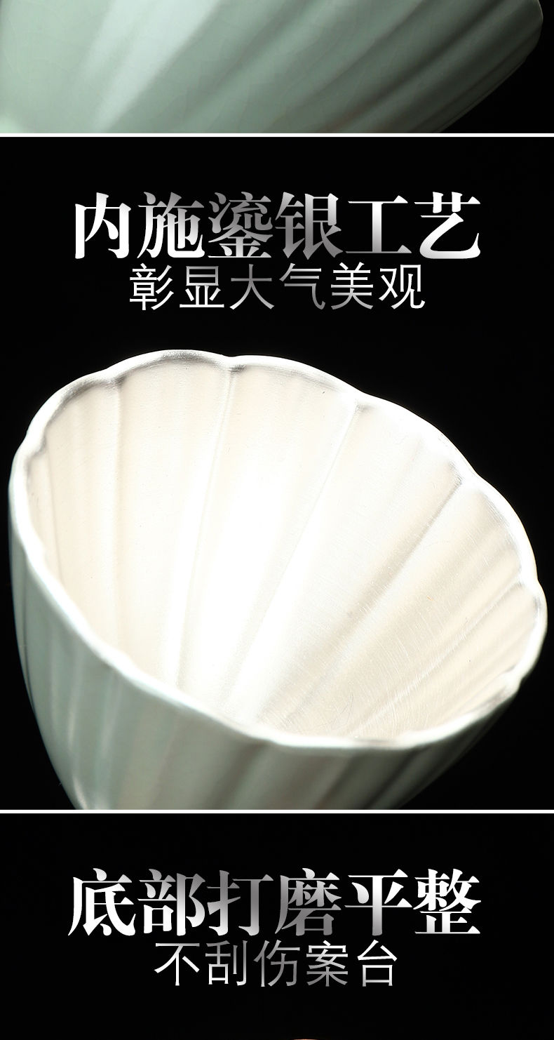 Recreational taste pure manual coppering. As silver cup open piece of gold but keep your up kung fu master cup ceramic sample tea cup single CPU
