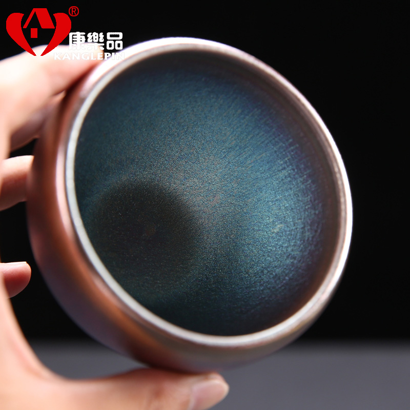 Recreational product jianyang built cloud lamp light undressed ore of pure manual master cup of tea cups, ceramic droplets kung fu tea cups