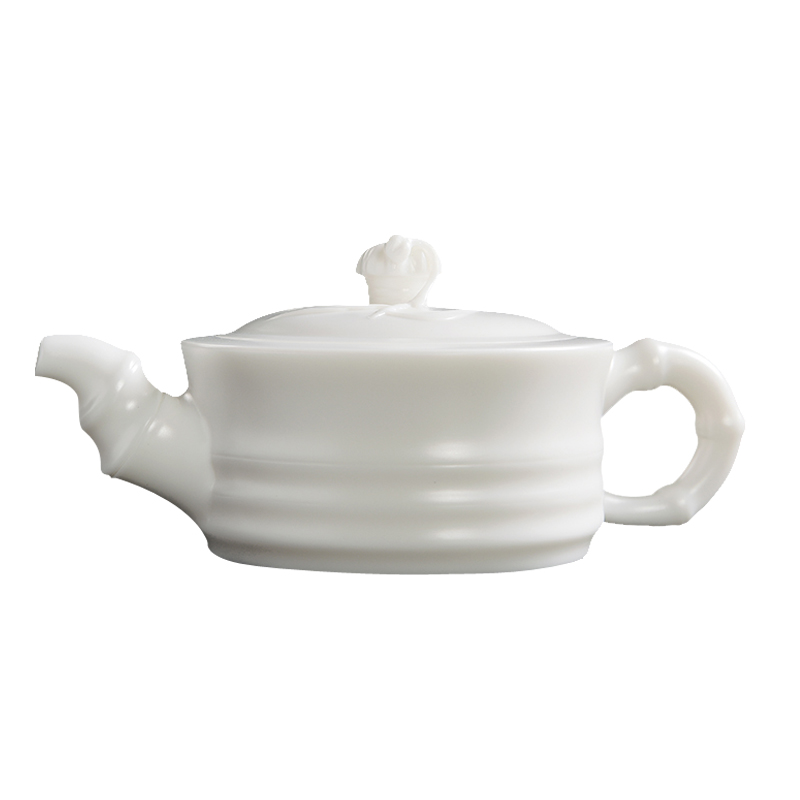 Recreational product fat white had a pot of dehua white porcelain glaze teapot not Japanese kunfu tea, ceramic tea set