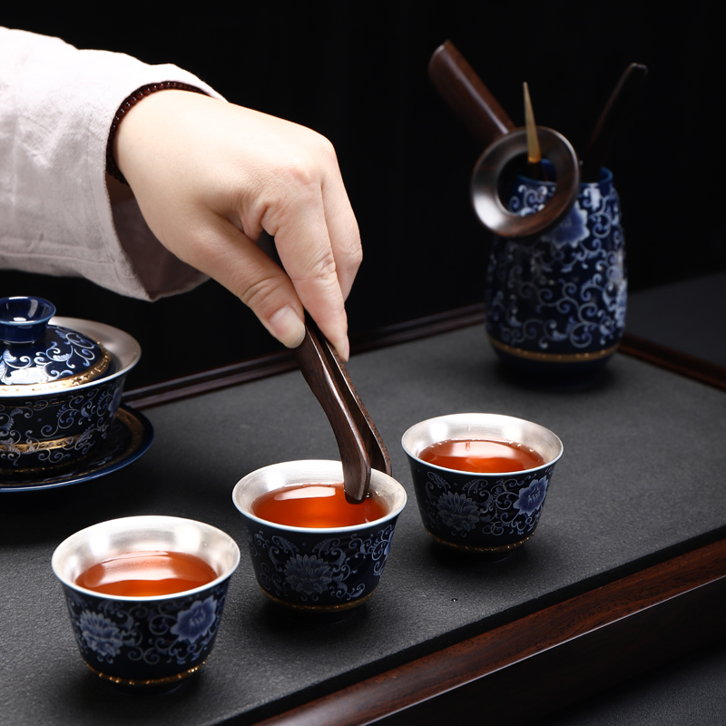Recreational product celadon township dark floating ceramic tea set tea 6 gentleman elegant play ChaGa ChaZhen tea art combination of accessories