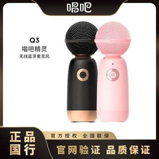 Sing Bar K Songbao Q3 Little Giant Egg Elf Microphone Bluetooth Microphone Audio Singing and Placing Integrated Microphone Wireless Connection