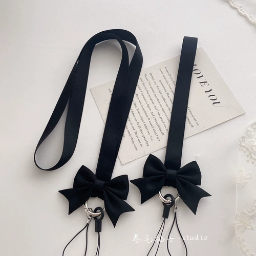 Оригинальный универсальный матовый импортный милый мобильный телефон с ключом с бантиком, креативные вожжи поводок, подвеска