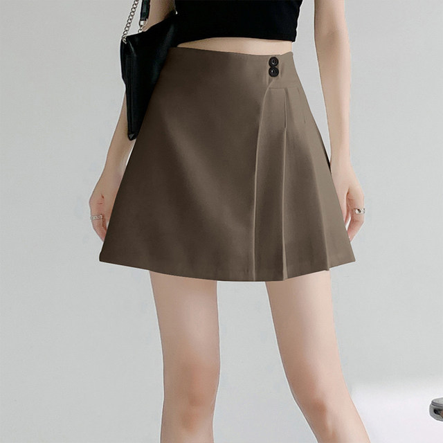 ONEMORE short skirt pleated skirt versatile