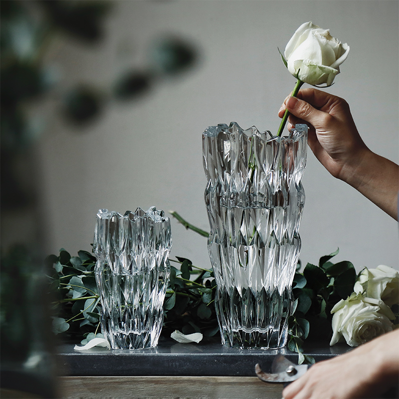 Nachtmann imported European-style crystal glass desktop vase rich bamboo flower living room decoration