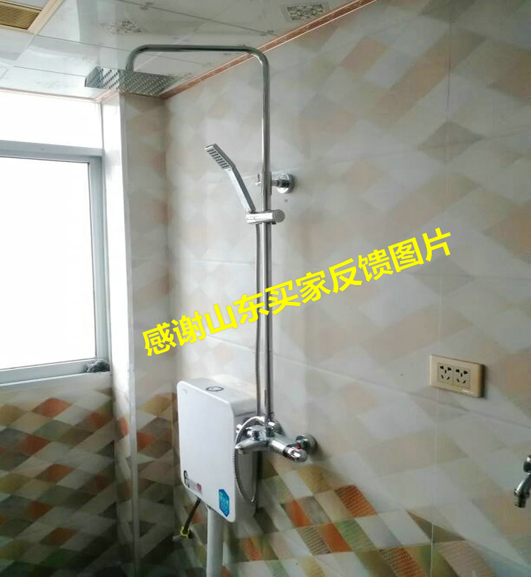 товар из китая led恒温数显淋浴花洒 全铜明暗装花洒淋浴器 冷热水龙头套装 Full grace