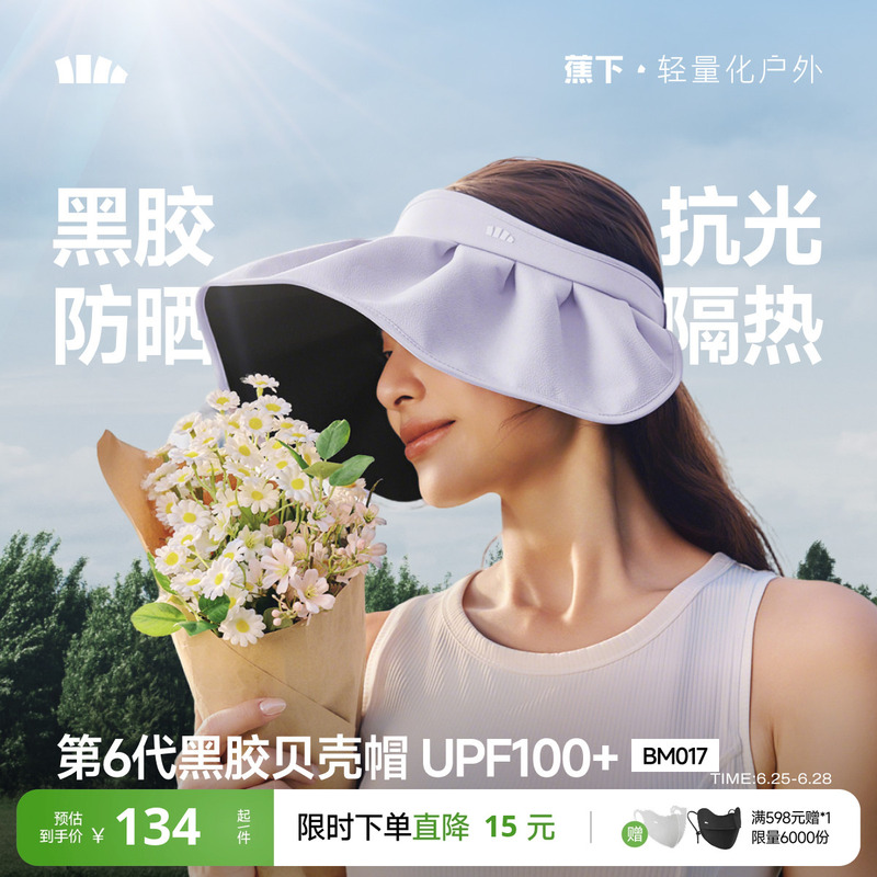 Banana Shell Hat, Open-Top Sun Hat for Women, 2026 New Style, Large Brim, Outdoor Uv Protection Sunshade Hat