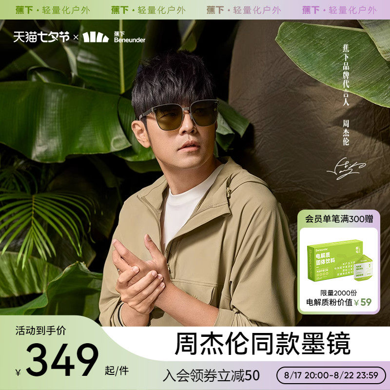 (Chou Jeren Tong) Banana Under a Banna Card Ink Mirror IF312 Men's Drive Anti-Ultraviolet Folding Sun Glasses-Taobao