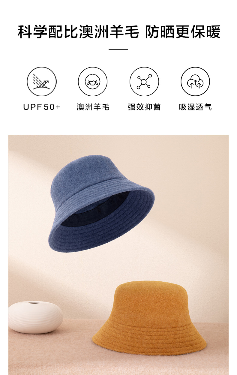 Banana Under 蕉下 穹顶系列 防晒保暖羊毛渔夫帽 天猫优惠券折后¥59包邮(¥159-100)多色可选