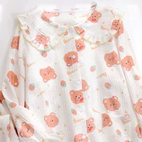 Пижамный комплект из креповой головы медведя без потайных отделений