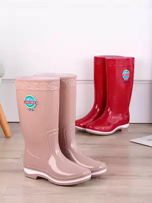 Short tube rain shoes women's high tube rain boots long tube water boots plus velvet warm non-slip rubber shoes fashion water shoes overshoes