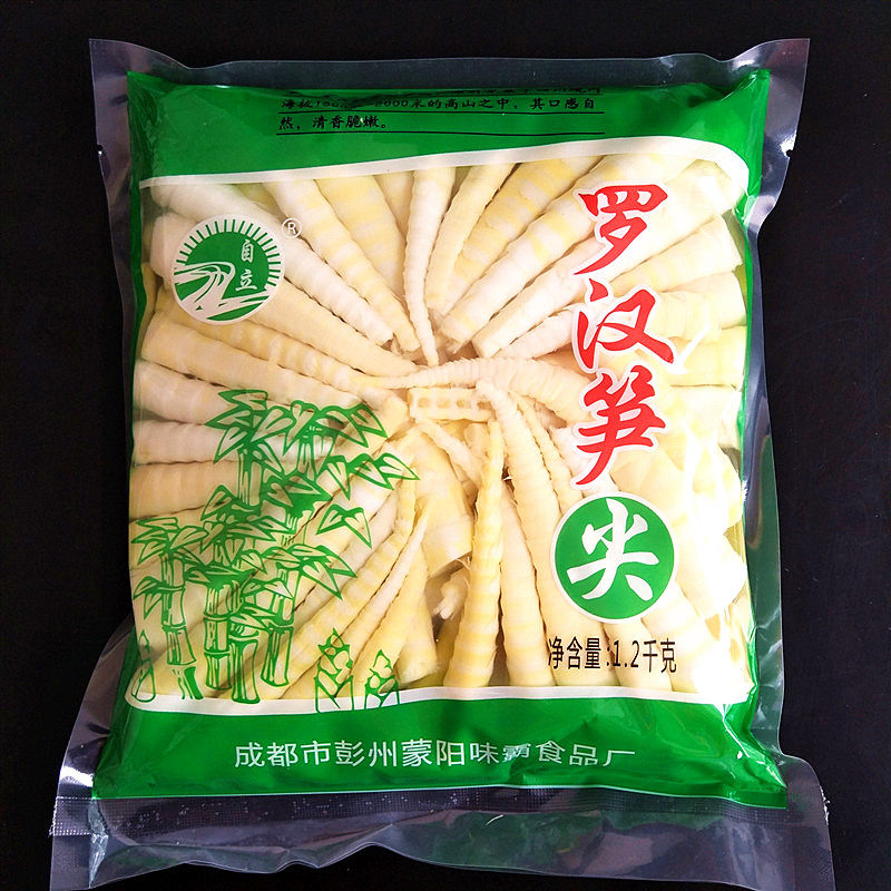 Self-supporting Arhat shoots 1200g pack fresh square bamboo shoots, sun shoots, pagoda shoots, hot pot hotel special dishes