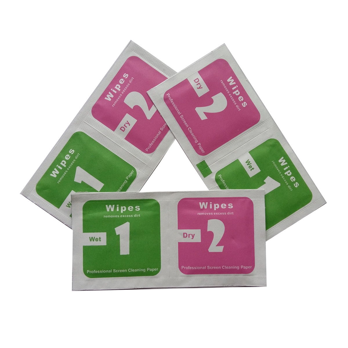 Alcohol wet and dry bag mobile phone screen cleaning tools supplies wipe dust cloth No. 12 wet and dry bag batch