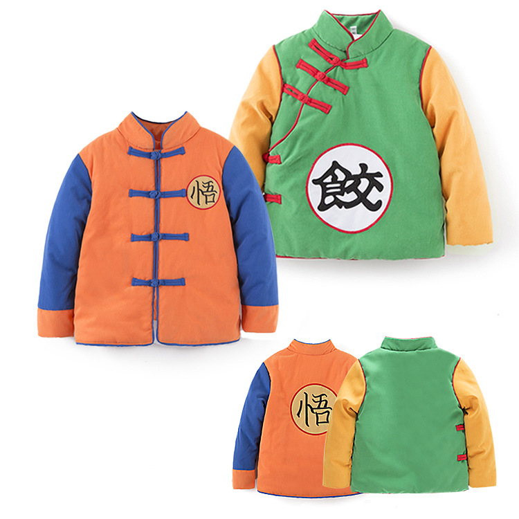 Children 2022 New seven dragons Everest clothes Baby text Cotton Coats Thickened Warm Water Dumplings Cotton Clothes