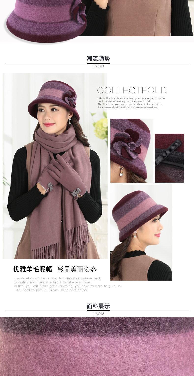 Chapeau pour femme en Poilue - Ref 3234022 Image 7