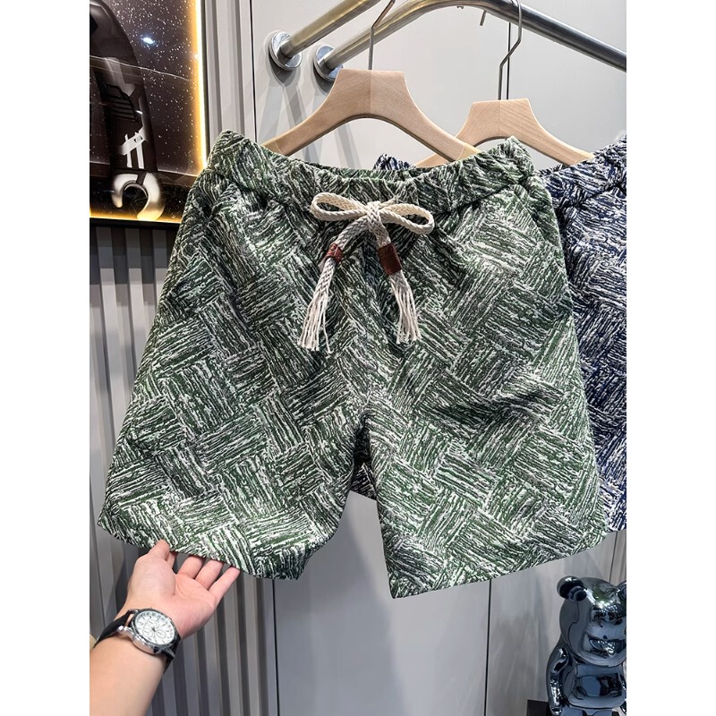 Trendy American-Style Mid-Length Shorts 2025 Summer Casual Shorts Men's New Outdoor Beach Sports Five-Point Pants Men's Clothing