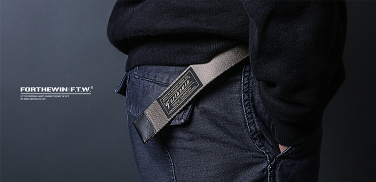 FTW FORTHEWIN Vành đai nylon Quân đội Vành đai đôi Vành đai Khóa ngoài trời Vành đai chiến thuật Quần jean nam that lung da