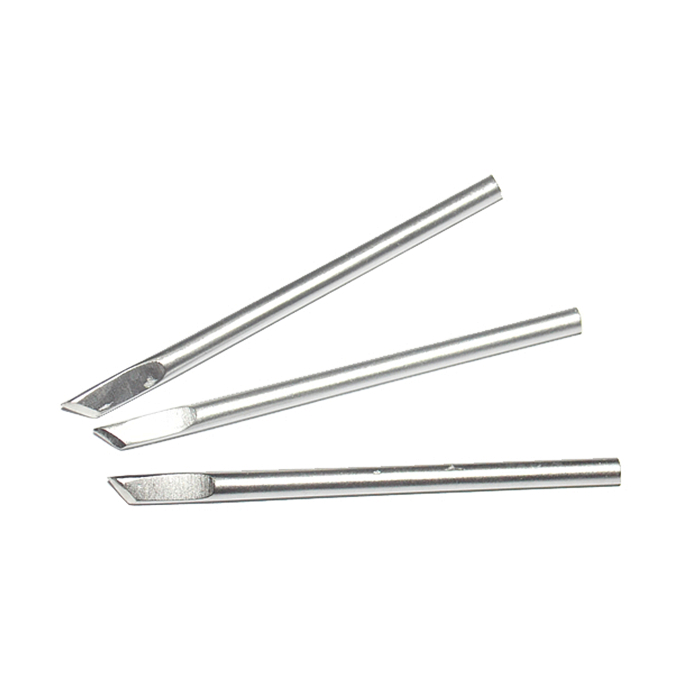 External heat 30W40W60W electric soldering iron head knife type lead-free environmentally friendly soldering iron nozzle knife head knife edge welding head