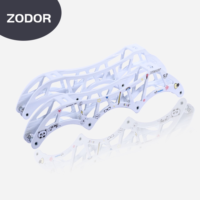 Zoto Cartoon Money Speed Skate Racing Shoes Racing Shoes Bracket Wheels Sliding Shoes Knife Rest Four Wheels Lower Shoe Speed Skating Bracket