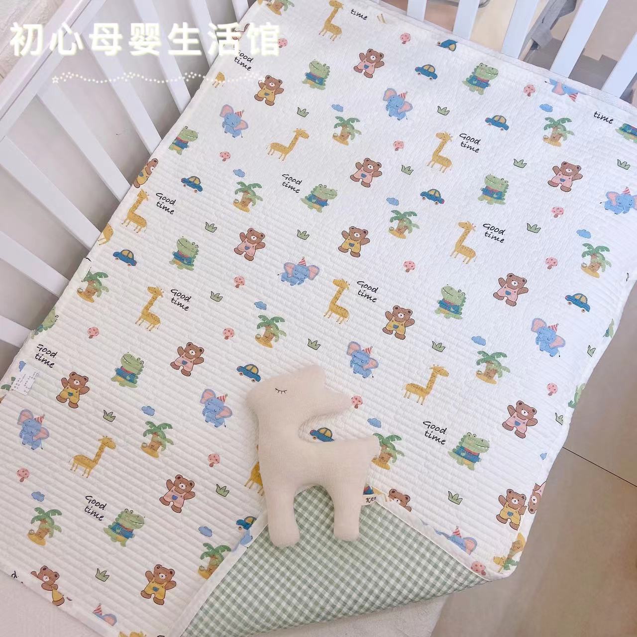 South Korean baby closets pure cotton small cushion full cotton mattress bedding newborn baby bed cover nursery bed linen-Taobao