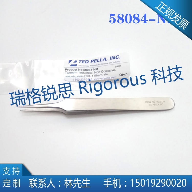 美国进口防酸无磁电镜专用镊子 高精细直头SEM/TEM电镜专用镊子