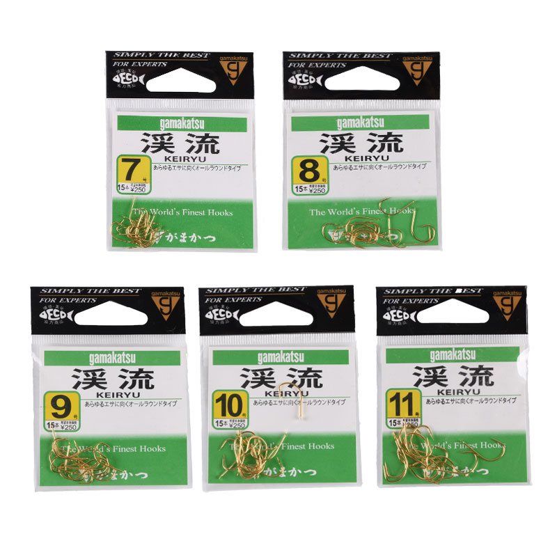 Imported Gamakatsu Gamma Kaz stream goldfish hook has barbed thin strips flattened leisure hook fishing