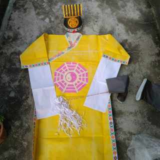 Chaoshan handicraft supplies, handicraft robes, lvxian master robe, liurenxian master robe, taoist priest robe paper robe set