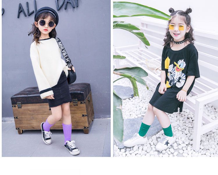 Vớ trẻ em mùa thu và mùa đông cô gái chất đống vớ 10-12 nữ công chúa bông dại cô gái tiểu học vớ - Vớ vớ xinh cho bé gái