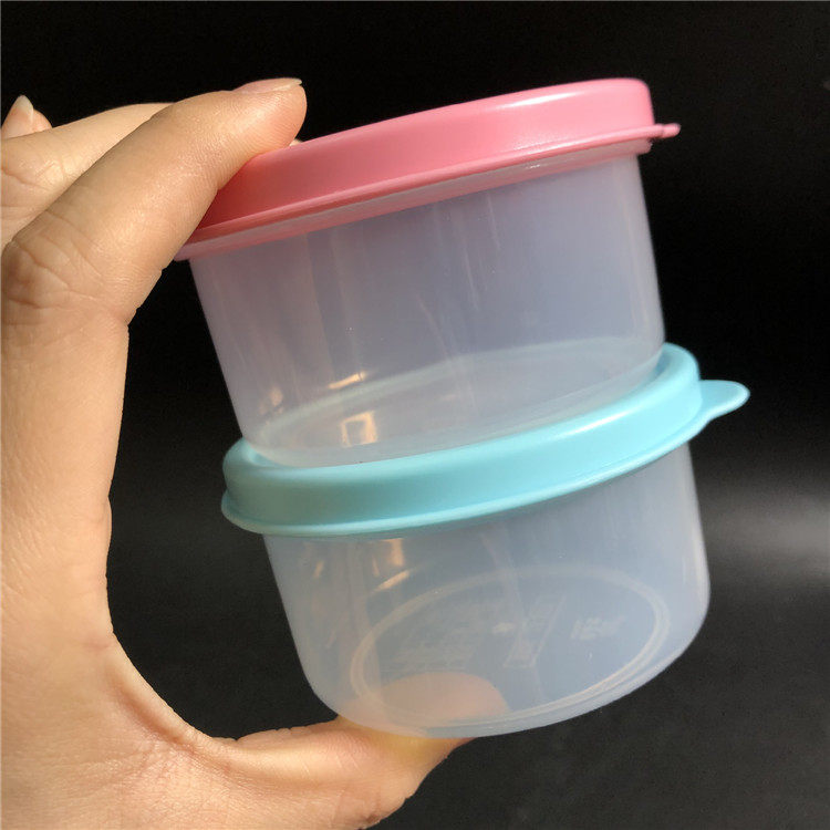 Пищевой контейнер 包邮 彩色小圆盒迷你保鲜盒调味调料收纳盒子储水零食盒整理元盒