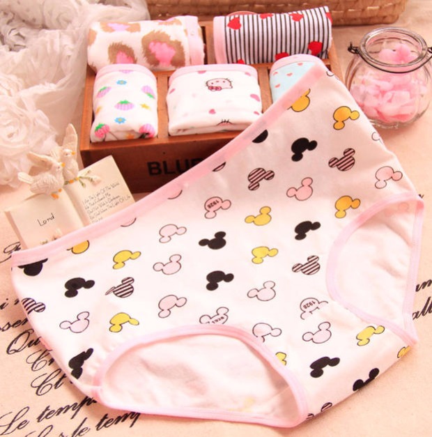 4 bộ đồ lót nữ cao cấp cotton của phụ nữ quần sịp 7 màu