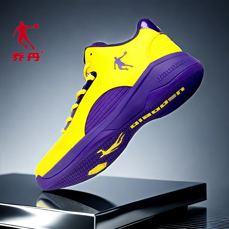 Jordan Men's Shoes 2026 New Professional Basketball Shoes Men's Leather Wear-Resistant Non-Slip Grip Shock-Absorbing Sports Shoes