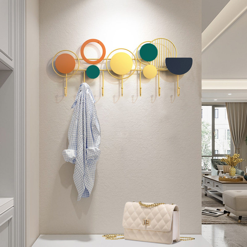 Clothes hanger wall hanging wall door rear porch clothes coat hook wall type home creative door hook free punching