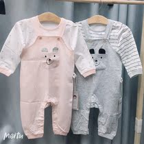 Qixi Qi Duoxing childrens summer bib suit pure cotton thin air conditioning clothes jersey long-sleeved top new