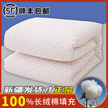 Xinjiang long-staple cotton quilt Cotton flower quilt cloth quilt core cotton wool mattress mattress warm handmade cotton tire