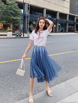 2022 spring and summer new web yarn nepotism dress chic gentle supersensonian meme ensembodied Korean MZ RCWH92507L