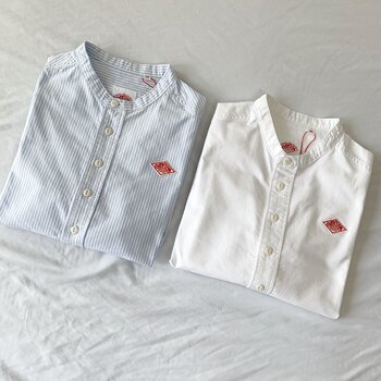 Spring Product, Solid Color Lapel Washed Oxford Fabric Women's Striped Shirt, Long-Sleeved Jung Soo-Kyung Shirt Danton