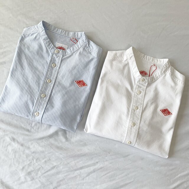 Spring Product, Solid Color Lapel Washed Oxford Fabric Women's Striped Shirt, Long-Sleeved Jung Soo-Kyung Shirt Danton